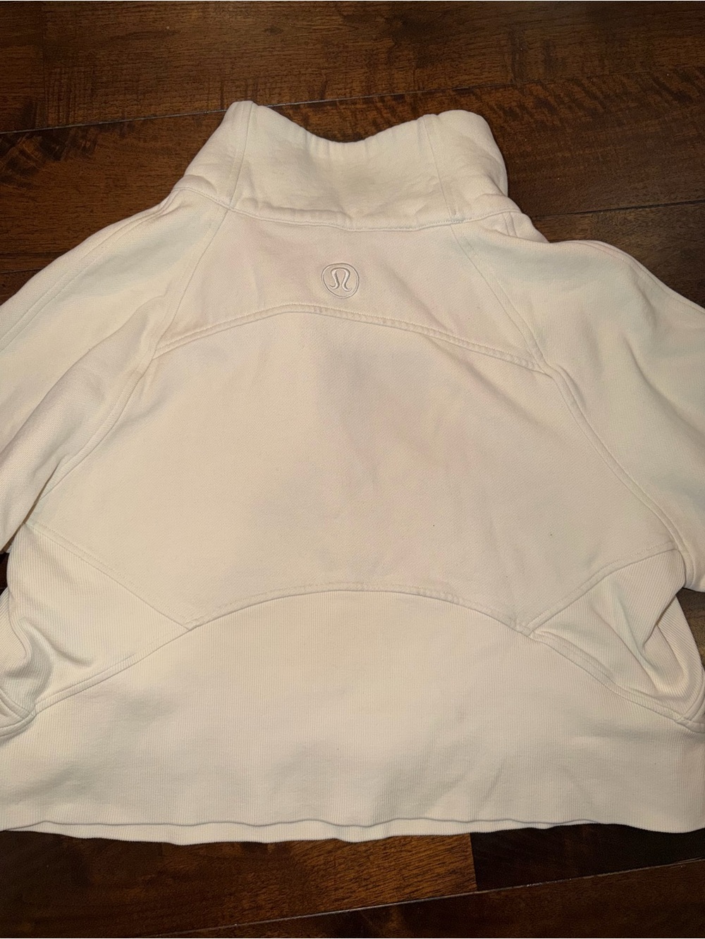Lululemon Scuba Oversized Funnel Neck Half-Zip - White Opal - Picture 5 of 6